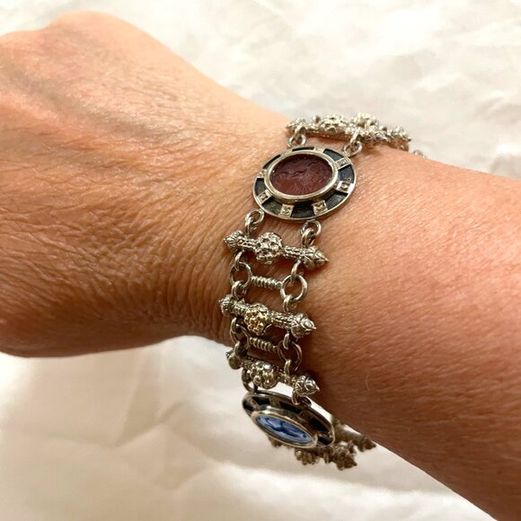 Exquisite Ancient Coin Bracelet - Picture 2 of 5